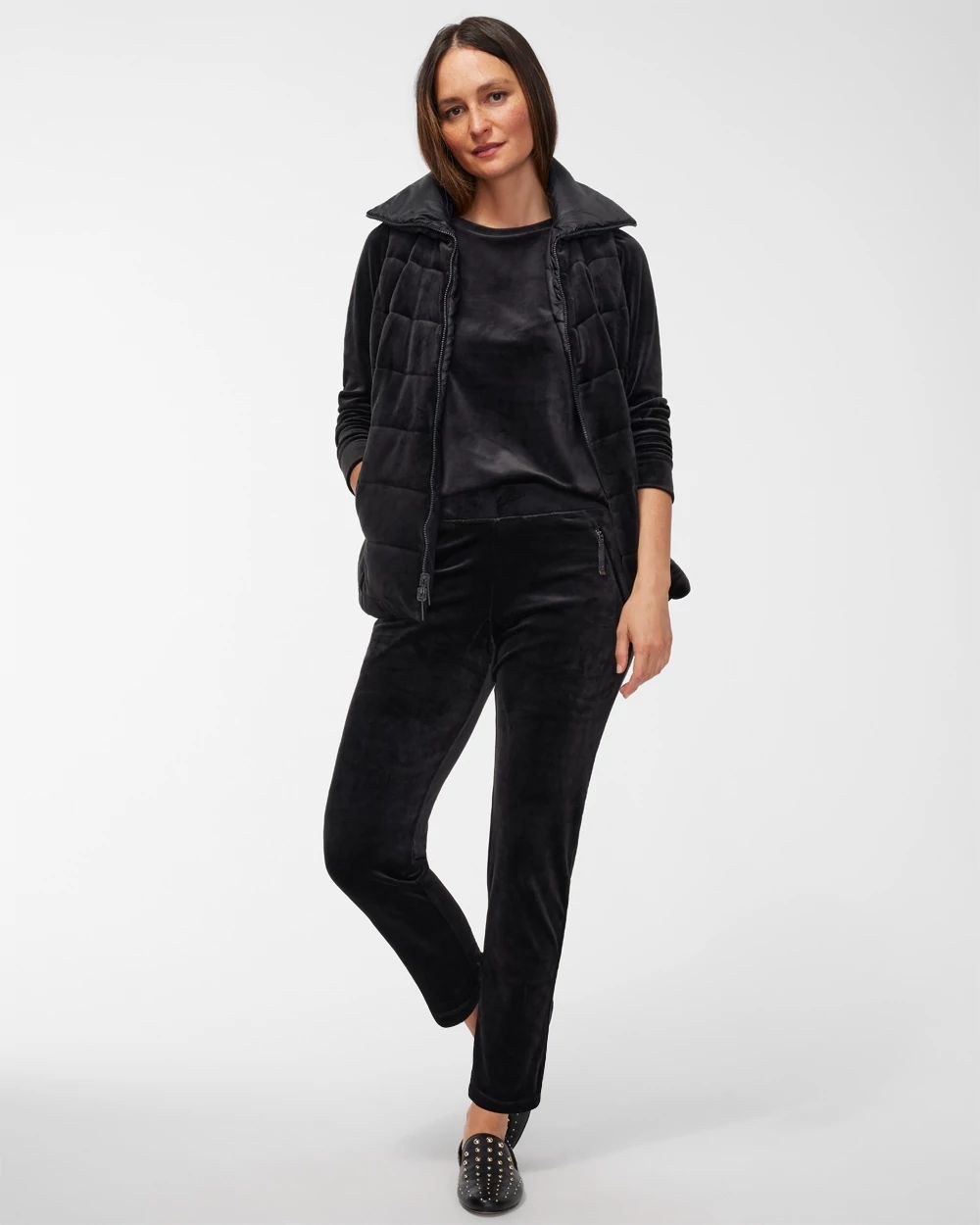 Zenergy® Velour Zip Pocket Pants | Chico's
